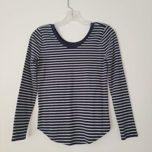 LOFT Classic Striped Long Sleeve Tee